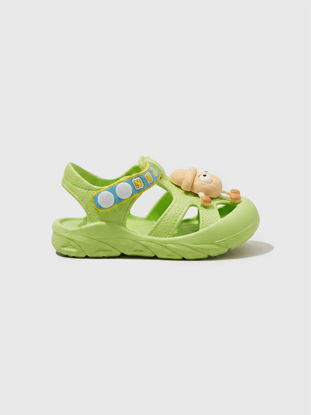 KiddoBounce Rice Hat EVA Clogs Green - B99